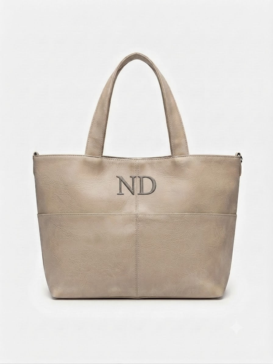 Custom Greige Tote Bag